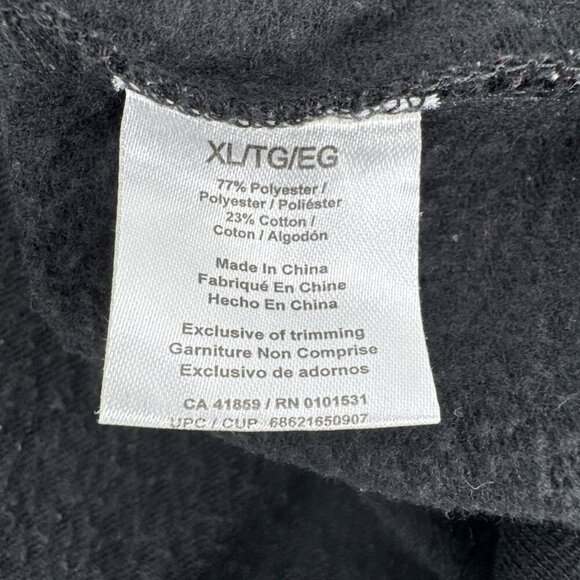 Marvel Spiderman sweatshirt, mens XL, black red velvet, crew neck, peter parker - Picture 10 of 10